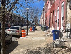 Pre-foreclosure in  W Fayette St Baltimore, MD 21223